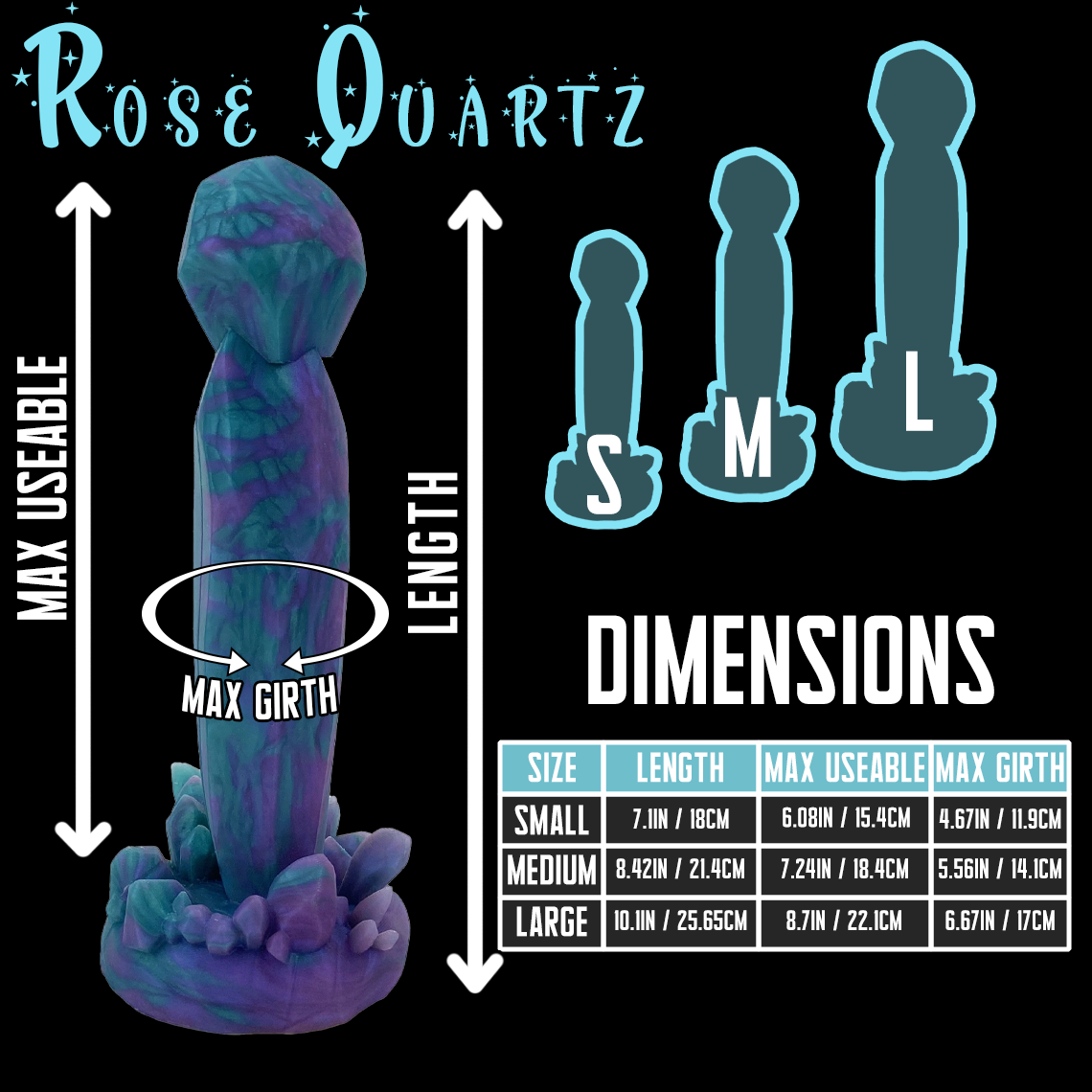 Rose Quartz Fantasy Dildo