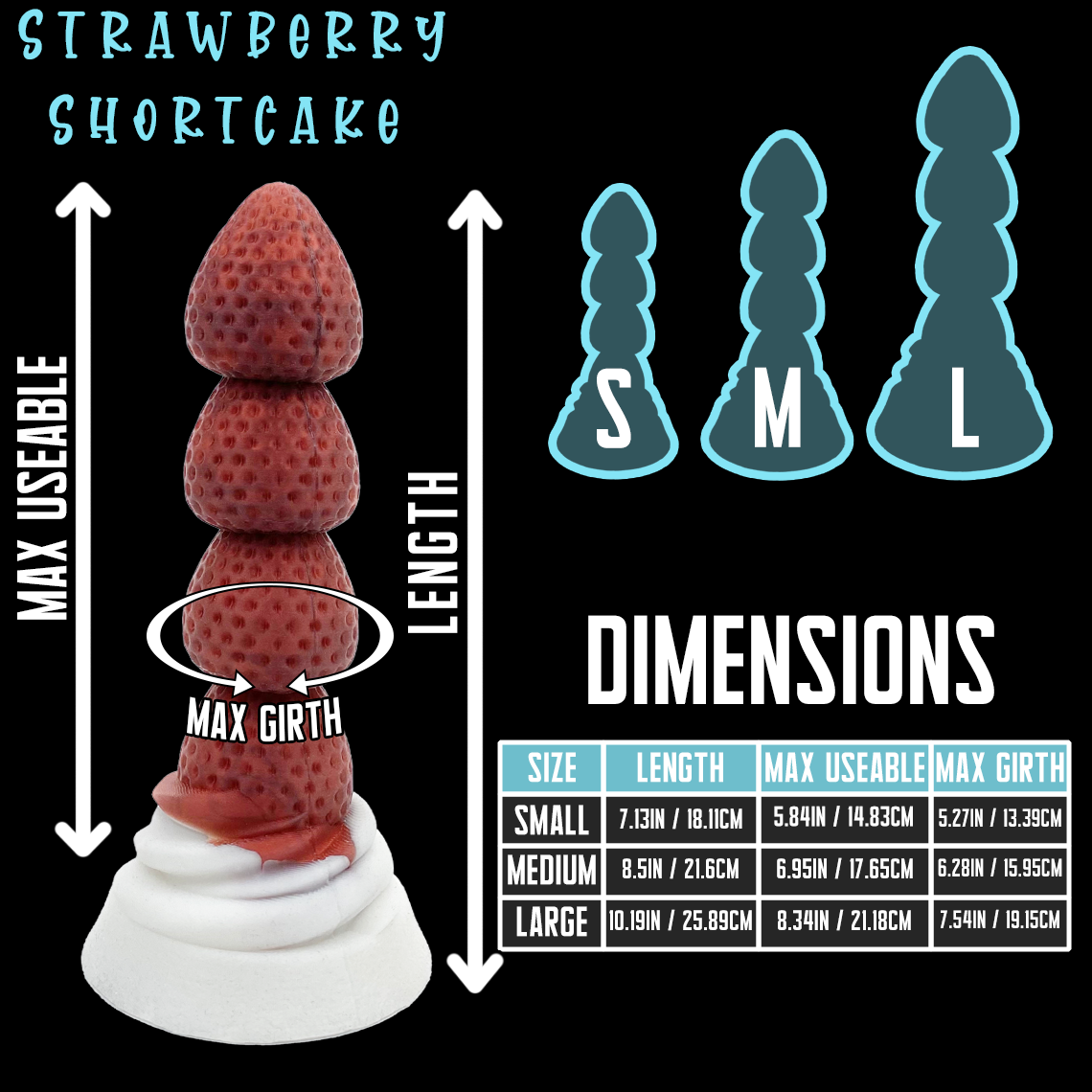 Strawberry Shortcake Fantasy Dildo